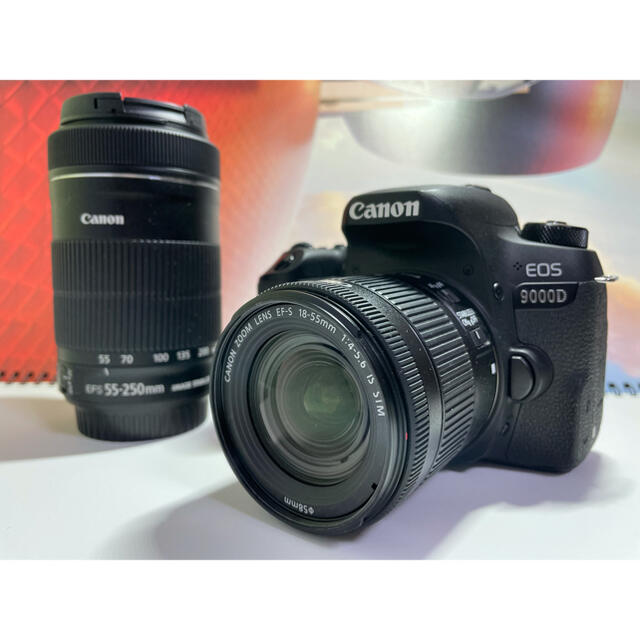 新発売】 Canon - Canon EOS9000D Wズームキット デジタル一眼