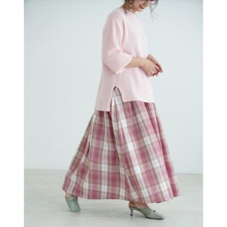 ザラ(ZARA)のmite ボリュームタックフレアスカート　ミテ(ロングスカート)