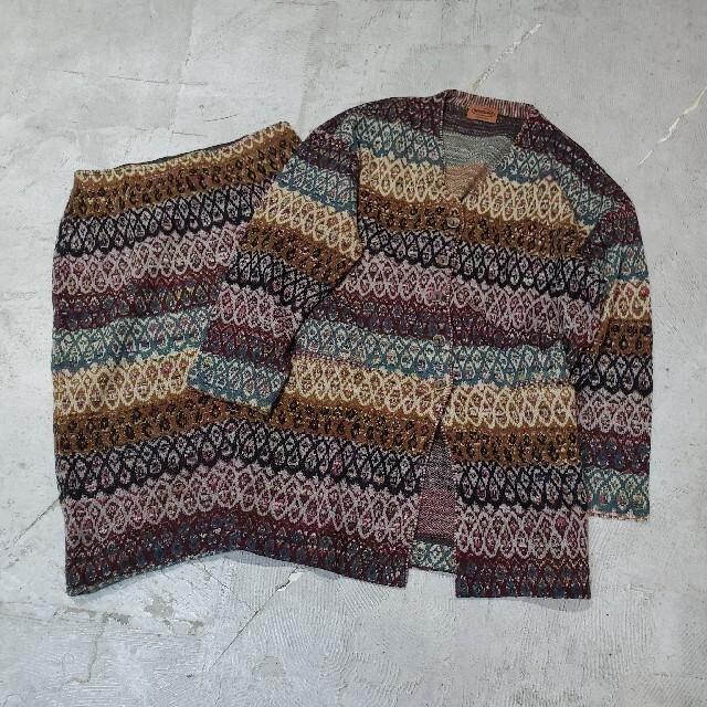 比較 MISSONI ミッソーニ セットアップ カーディガン スカート 