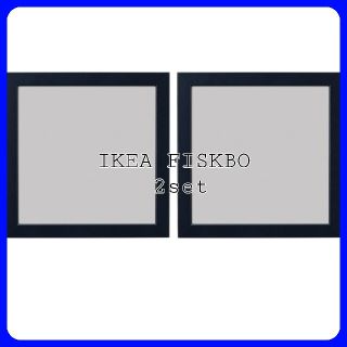 イケア(IKEA)のIKEA FISKBO フィスクボー ダークブルー ２枚セット(フォトフレーム)