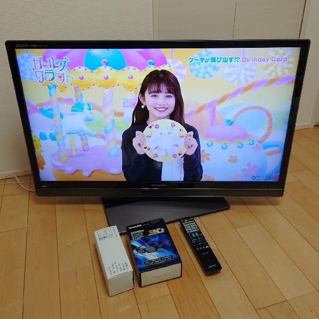 テレビ 40型テレビ3D眼鏡2個付 シャープアクオス LC-40L5 激安 買取