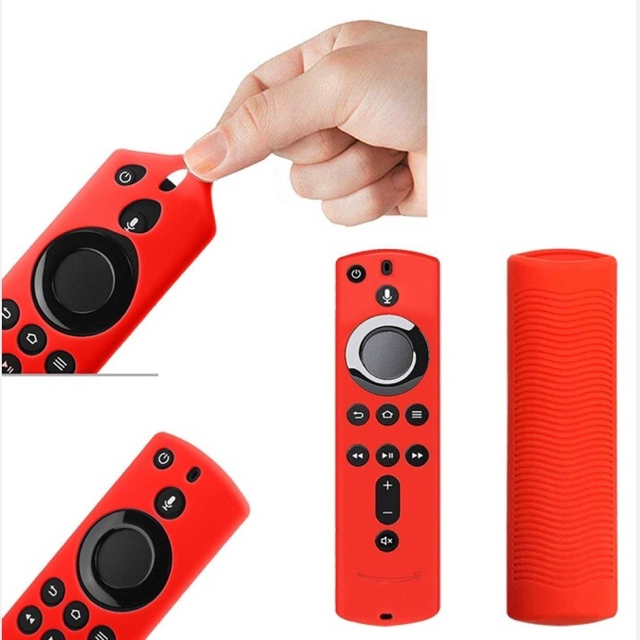 新品　Amazon fire tv stick リモコンカバー 【パープル】 スマホ/家電/カメラのテレビ/映像機器(その他)の商品写真