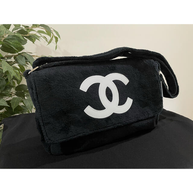 CHANEL - 未使用 シャネル ノベルティ パイル地 ショルダーバッグの ...