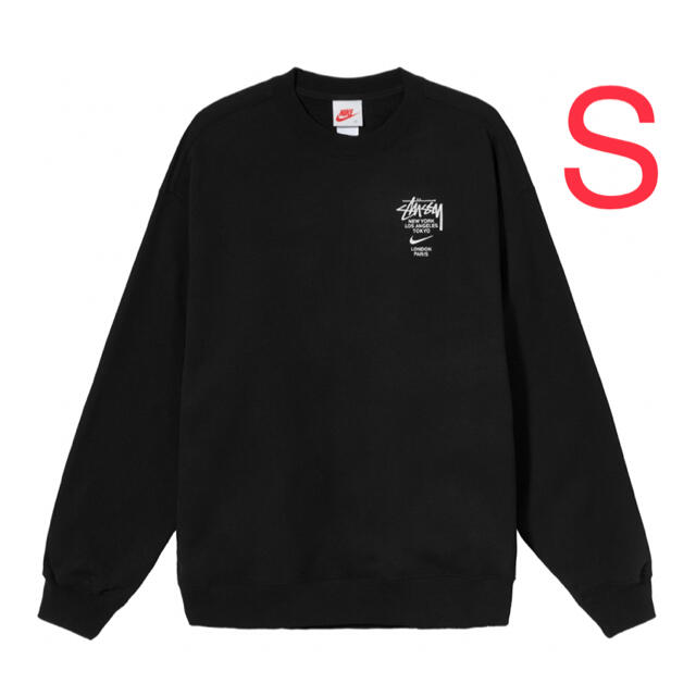 STUSSY(ステューシー)のS ブラックSTUSSY / NIKE NRG ZR CREW FLEECE メンズのトップス(スウェット)の商品写真