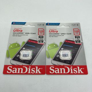 サンディスク(SanDisk)のサンディスク　マイクロSDカード　128GB ２枚セット　新品　未開封　未使用(その他)