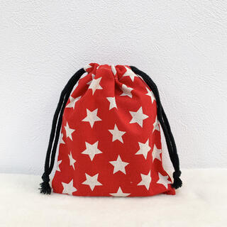 送料無料❤【入園・入学】高学年まで大人も使えるシンプル星柄のオシャレコップ袋(ランチボックス巾着)