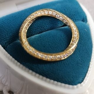 スタージュエリー(STAR JEWELRY)の《スタージュエリー》レア💍K18 YG フォーエバーループ フルダイヤ リング(リング(指輪))