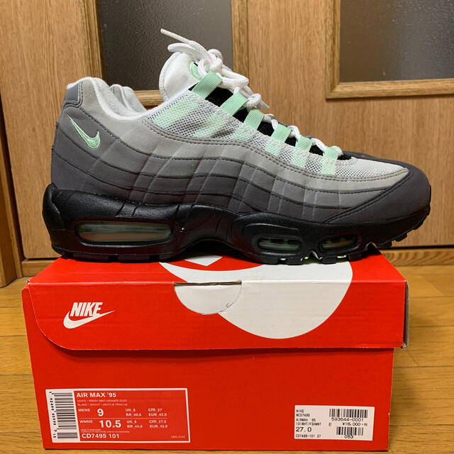 NIKE AIR MAX 95 FRESH MINT 27cm靴/シューズ