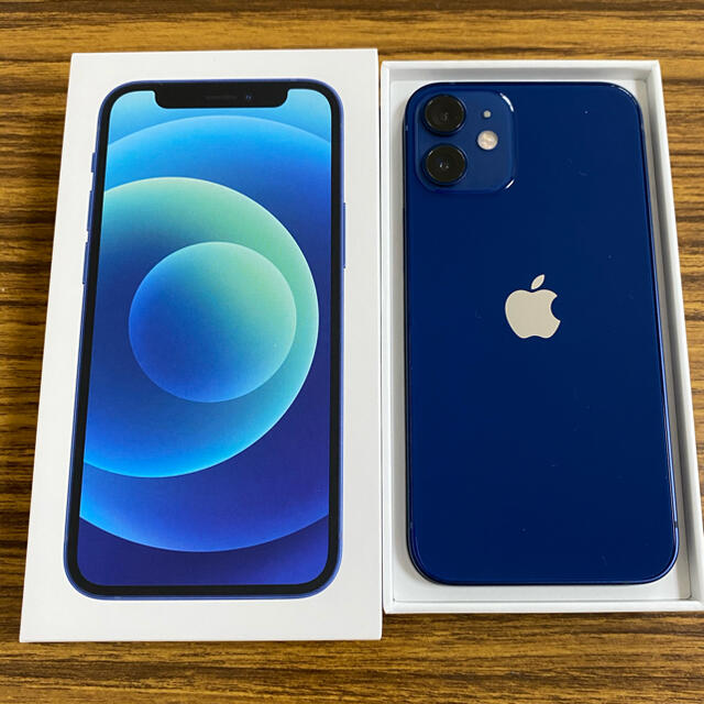 超大特価 Apple docomo購入 64GB ブルー mini iPhone12 スマートフォン本体