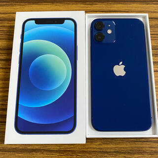 アップル(Apple)のiPhone12 mini ブルー 64GB docomo購入(スマートフォン本体)