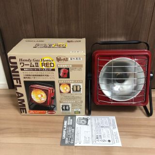 ユニフレーム(UNIFLAME)のハンディガスヒーター　ワーム2 レッド(ストーブ/コンロ)