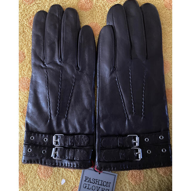 最初の  イタリア製ポルトラーノ羊皮革手袋ニットインナーM 手袋