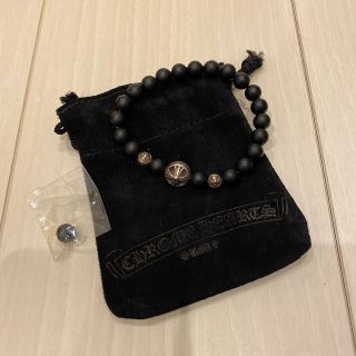 クロムハーツ(Chrome Hearts)のヨッシー様専用　クロムハーツ ブラックビーズ バングル(ブレスレット)