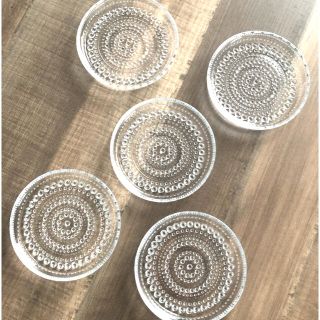 イッタラ(iittala)のiittala カステへルミ 10cm 5枚セット クリア 廃盤 (食器)