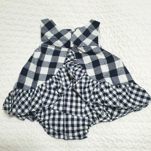 babyGAP(ベビーギャップ)の新品タグ付き・baby GAP♡ギンガムチェックロンパース キッズ/ベビー/マタニティのベビー服(~85cm)(ロンパース)の商品写真