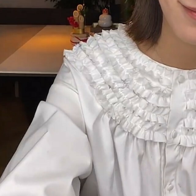 新品 ロージーモンスター ミニフリルブラウス 白 ホワイト 【全商品