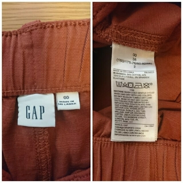 GAP(ギャップ)のGAP テンセル カーゴ ユーティリティ ジョガーパンツ レッド 赤 レディースのパンツ(カジュアルパンツ)の商品写真