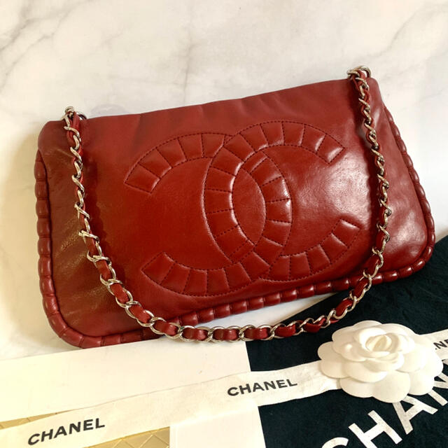 CHANEL シャネル 美品 ショルダーバッグ デカココ チェーンシャネル