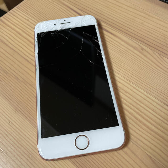 【画面割れ】iPhone 6s 16G SIMロック解除済み　ピンクゴールド