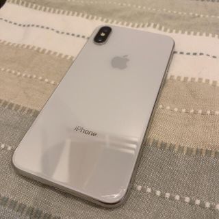 アップル(Apple)のiPhoneX 64G Silver(スマートフォン本体)