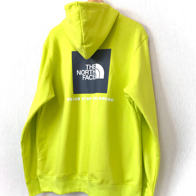 THE NORTH FACE(ザノースフェイス)のSurfさん専用♪ ノースフェイス BOX パーカー 黄色 黄緑 メンズのトップス(パーカー)の商品写真