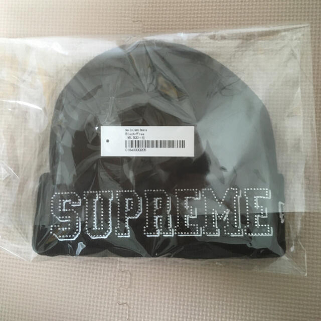 Supreme(シュプリーム)のsupreme New Era Beanie Black シュプリーム　ビーニー メンズの帽子(ニット帽/ビーニー)の商品写真