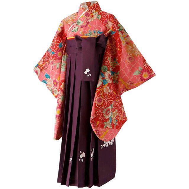 キャサリンコテージ 袴セット 120 簡単着付 ＋髪飾り 美品！ 和服/着物