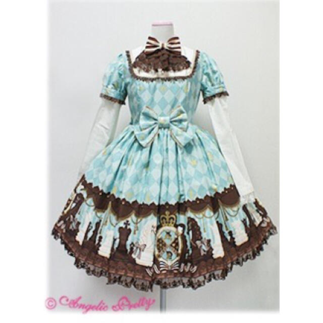 Angelic Pretty(アンジェリックプリティー)のangelic pretty chess chocolate ワンピース OP レディースのワンピース(ひざ丈ワンピース)の商品写真