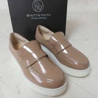 ビューティアンドユースユナイテッドアローズ(BEAUTY&YOUTH UNITED ARROWS)の未使用!!BEAUTY&YOUTH ユナイテッドアローズ 厚底ローファー35.5(ローファー/革靴)