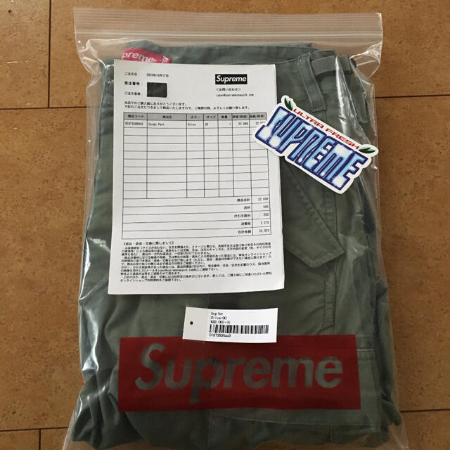 Supreme(シュプリーム)のSupreme Cargo Pant 2020FW Olive メンズのパンツ(ワークパンツ/カーゴパンツ)の商品写真