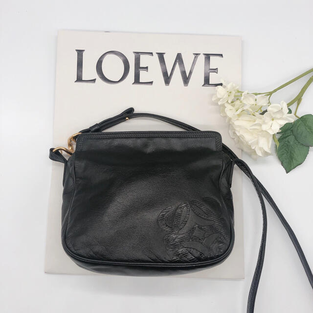 LOEWE/ロエベ  レザーショルダーバッグ