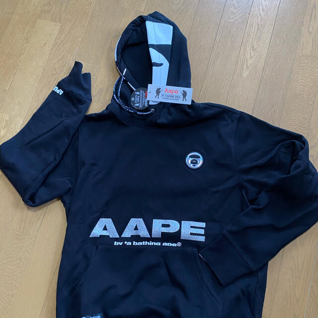 A BATHING APE(アベイシングエイプ)のAPE 黒パーカー メンズのトップス(パーカー)の商品写真