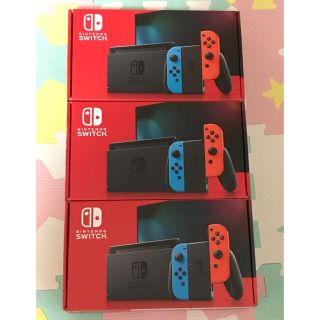 ニンテンドースイッチ(Nintendo Switch)のNintendo Switch ネオン ×3台(家庭用ゲーム機本体)