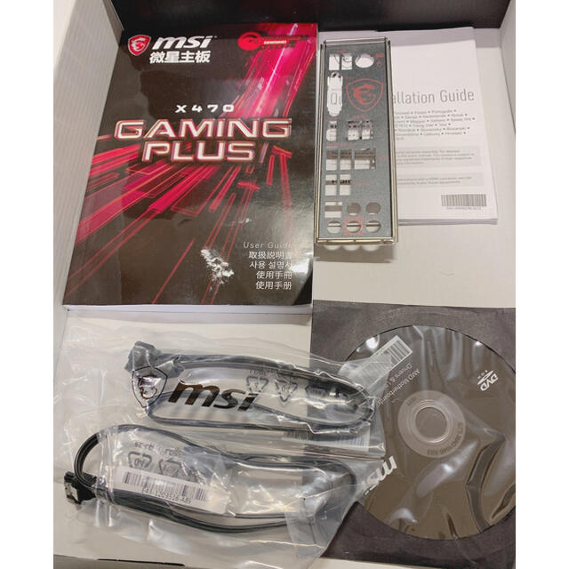 MSI X470 GAMING PLUS ATX ゲーミングマザーボード 1