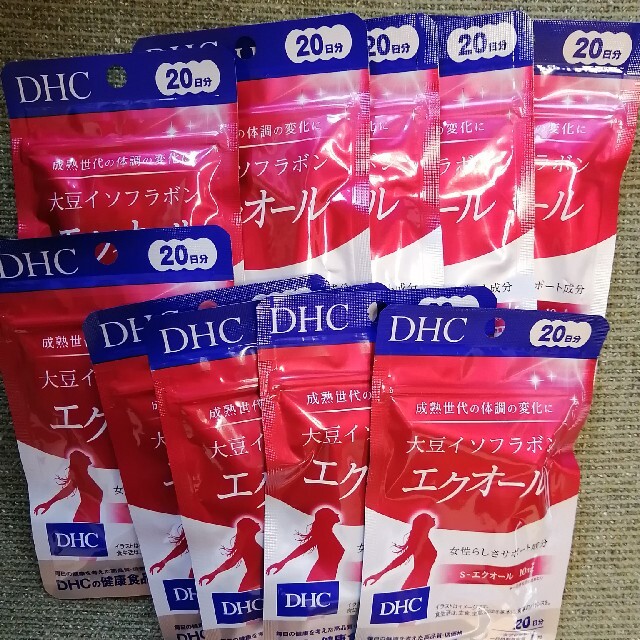 食品/飲料/酒DHC 大豆イソフラボン エクオール 20日分 × 10袋