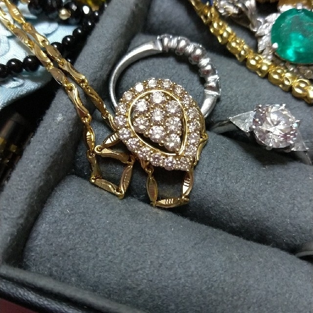 予約受付中】 ブラウン ダイヤモンド 1.5ct✨ネックレス トップ K18WG
