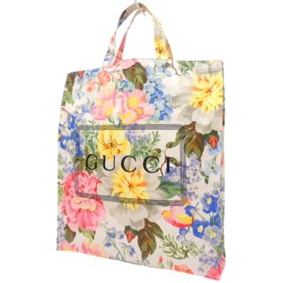 グッチ(Gucci)のグッチ フラワープリント ミディアム トートバッグ 40800065517(トートバッグ)