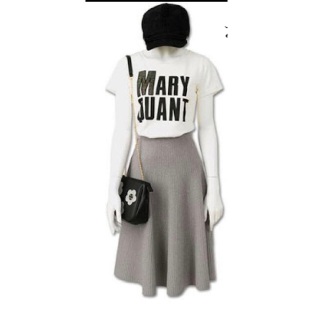 MARY QUANT(マリークワント)の【未使用】ルミナスフレアスカート グレー レディースのスカート(その他)の商品写真