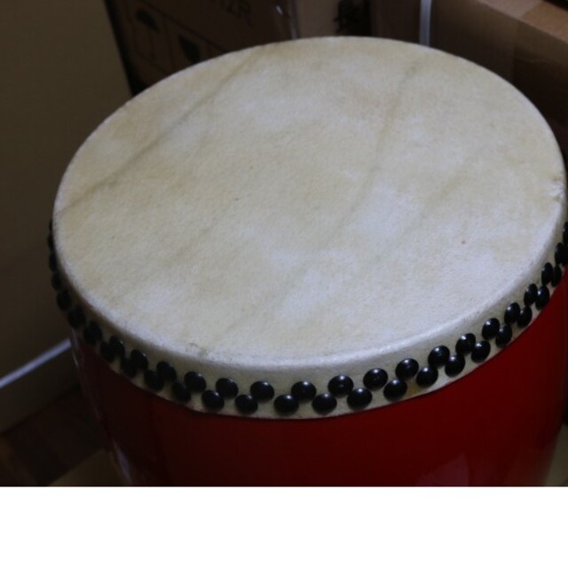 エイサー大太鼓中サイズ　直径役36cm×縦40cm　バチ付　新品未使用 楽器の和楽器(和太鼓)の商品写真