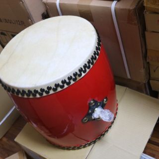 エイサー大太鼓中サイズ 直径役36cm×縦40cm バチ付 新品未使用の