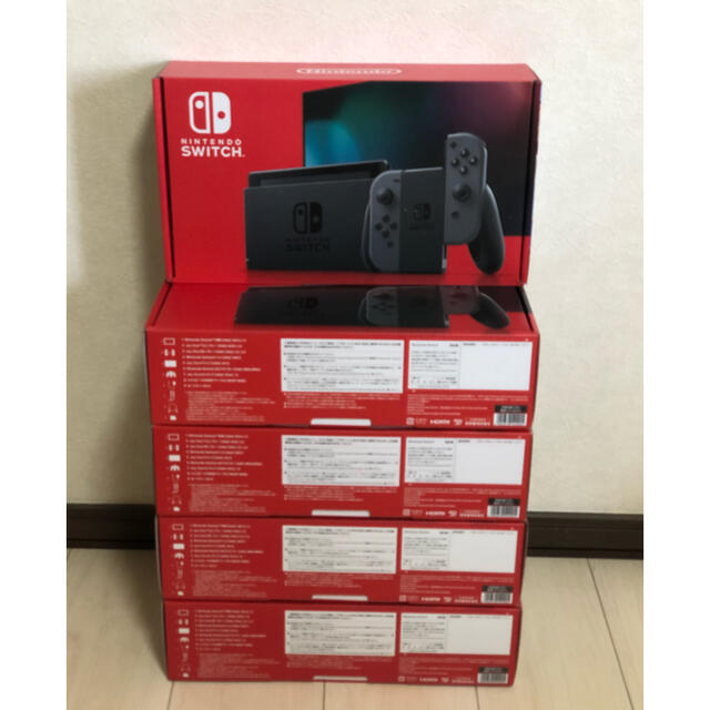 ニンテンドースイッチ本体　グレー　5個　新品　印なし