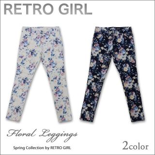 レトロガール(RETRO GIRL)のRETRO GIRL 花柄ｽｷﾆｰ(デニム/ジーンズ)