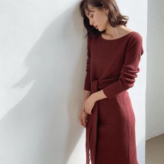 ノーブル(Noble)のcachec カシェック　ニットワンピース🎀(ロングワンピース/マキシワンピース)