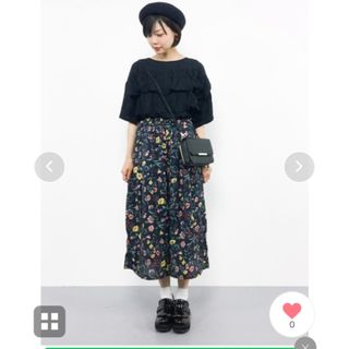 コーエン(coen)のcoen花柄ワイドパンツ(カジュアルパンツ)