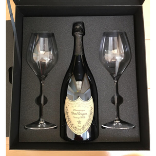 ドンペリニヨン(Dom Pérignon)のドンペリニヨン 2008 特製グラス2脚付き ギフト箱入り 正規品 750ml(シャンパン/スパークリングワイン)