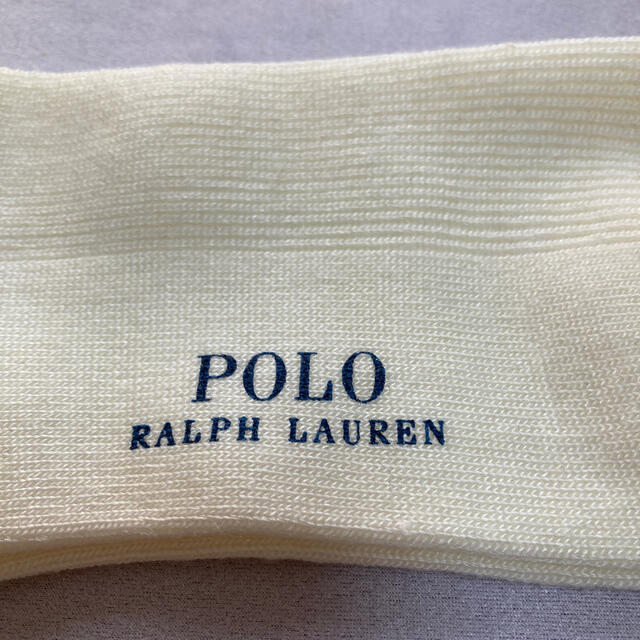 POLO RALPH LAUREN(ポロラルフローレン)の【開封のみ】Ralph Lauren 白靴下　ポロラルフローレン　 キッズ/ベビー/マタニティのこども用ファッション小物(靴下/タイツ)の商品写真