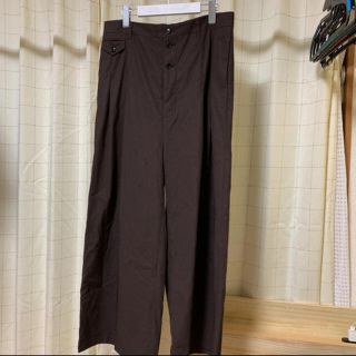 サンシー(SUNSEA)のTHEE wide slacks brown(スラックス)