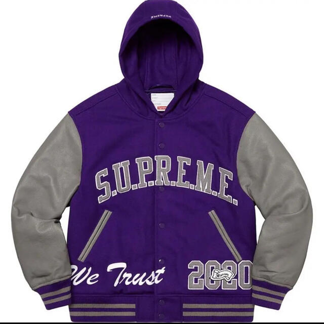 Supreme - Supreme King Hooded Varsity Jacket
