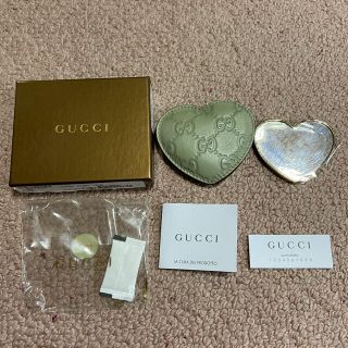 グッチ(Gucci)の【専用】　新品未使用　GUCCI グッチ　コンパクト　ミラー　手鏡　カーキ(ミラー)