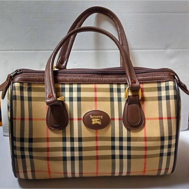 BURBERRY - バーバリー ミニボストンバッグ ノバチェック 中古品 BURBERRY - バーバリー ミニボストンバッグ ノバチェック 中古品
